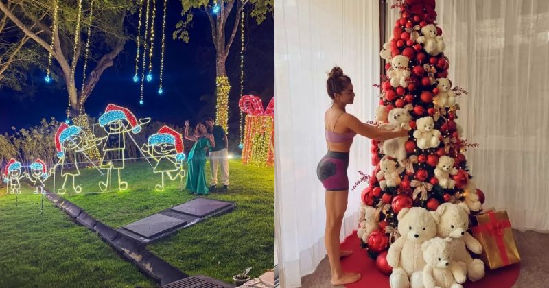 Imagens de como os famosos decoraram as casas para o Natal