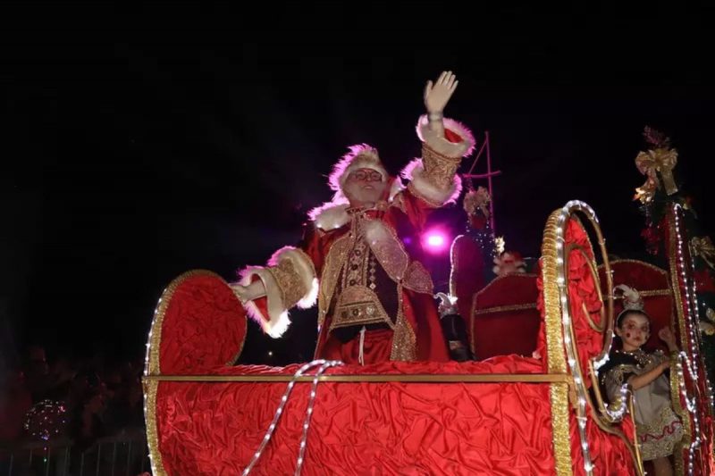 Papai Noel em Desfile de Natal em Florianópolis