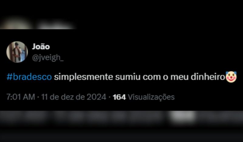 Clientes relatam falha em aplicativo do Bradesco que sumiu com dinheiro