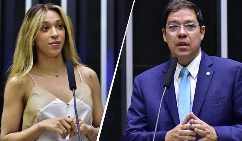 Erika Hilton (PSOL-SP) e Altineu Cortês (PL-RJ), líderes de seus partidos na Câmara dos Deputados, argumentaram contra a PEC do corte de gastos apresentada pelo Governo Lula - Foto: Câmara dos Deputados/Montagem/ND