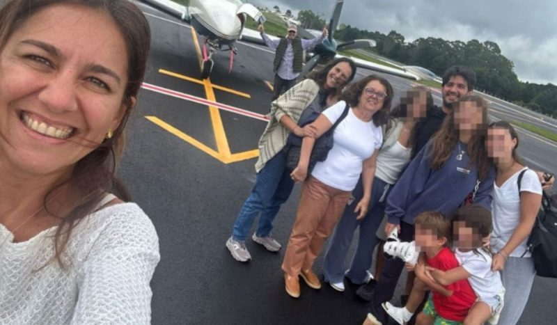 Todas as pessoas da foto morreram na queda de avião em Gramado, no Rio Grande do Sul 