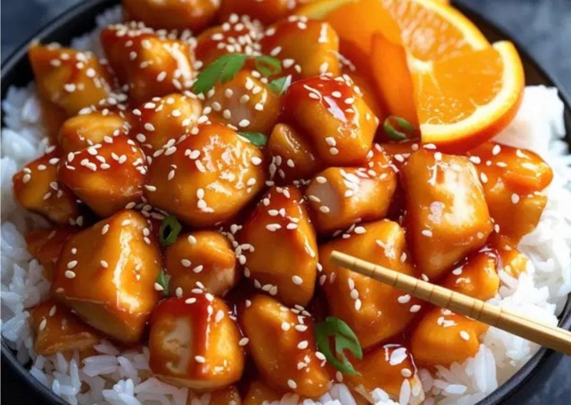 Frango com molho de laranja é uma das receitas práticas para o dia a dia