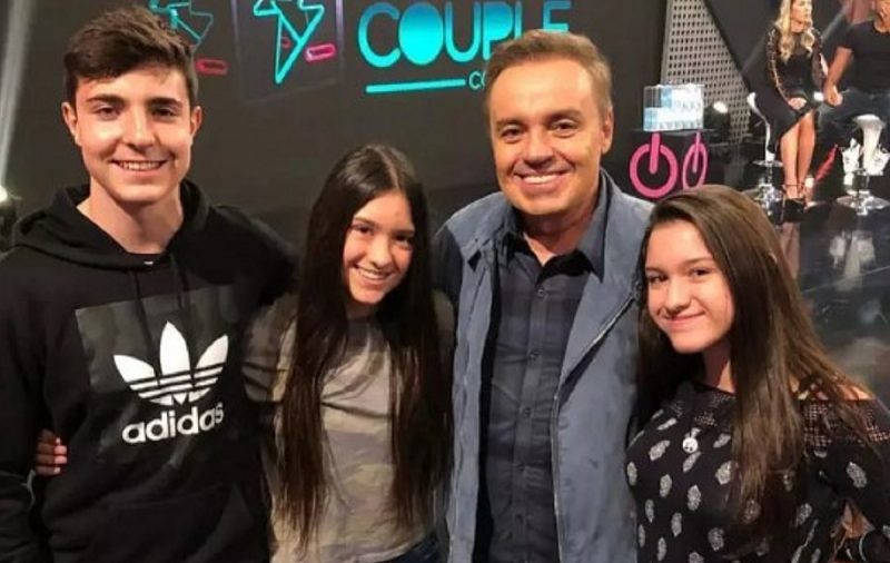 Gugu Liberato com os filhos