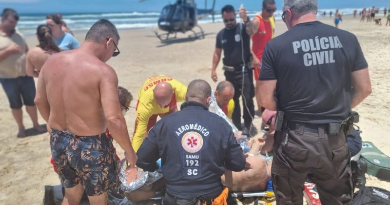 Arrastado por correnteza, homem é socorrido em grau quatro de afogamento