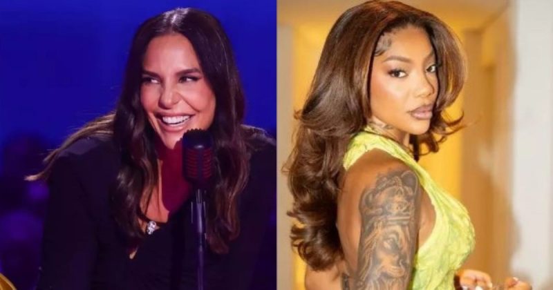 na imagem aparecem as cantoras Ludmilla e Ivete Sangalo que participaram da canção "Macetando"