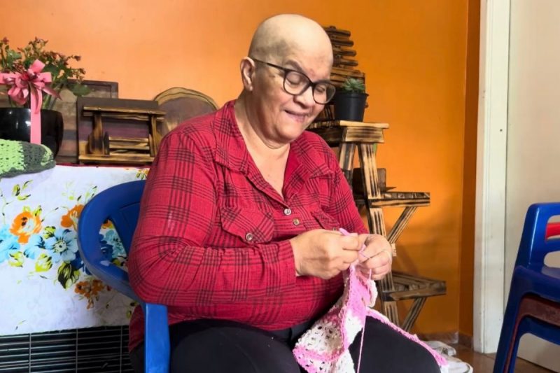 Ledovina de Aparecida Gosch, a Leda, enfrentou o AVC e o infarto, mas nunca perdeu a esperan&ccedil;a na vida. – Foto: Carla Cenci/ND