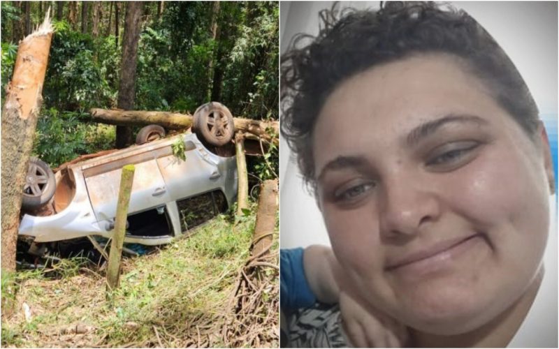 regiane badia foi ejetada de carro após capotamento