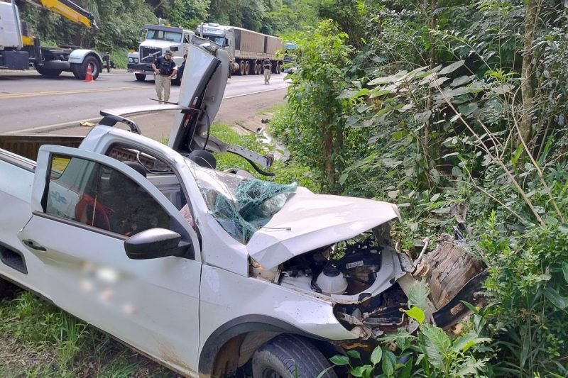 Jovem de 24 anos morre em grave acidente na BR-153 em SC