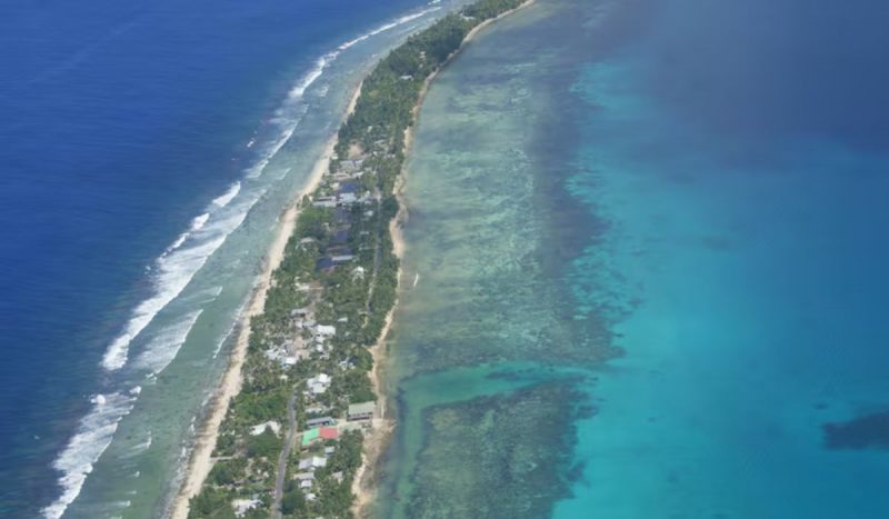 Ilha da Polinésia está sendo tomado pelas águas e desaparecerá em breve