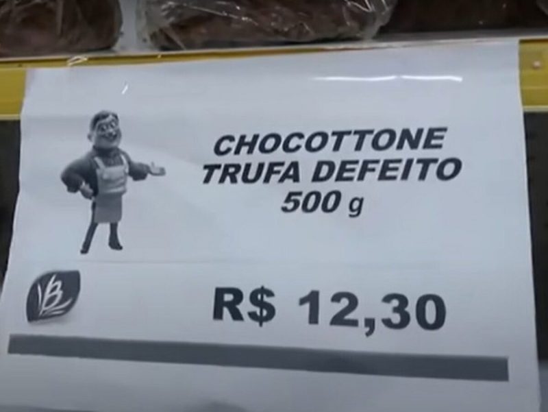 Panetones da Bauducco com defeito sendo vendidos por R$ 12,30