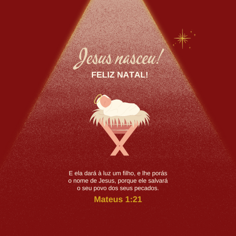 Mensagem de Feliz Natal Jesus