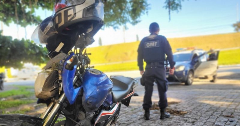 motocicleta envolvida na ocorrência