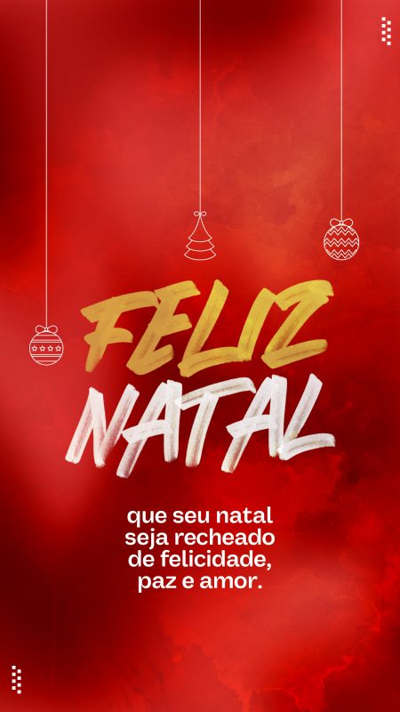 Mensagem de Feliz Natal para stories do Instagram