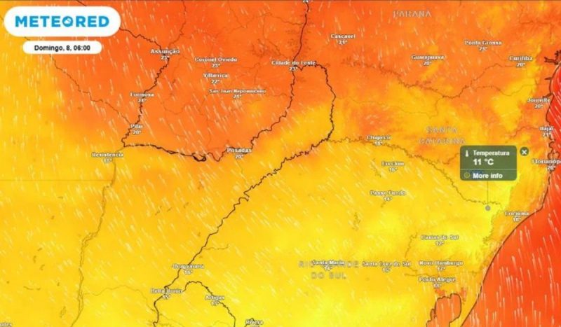 Clima de inverno chega a SC com tempestades neste fim de semana