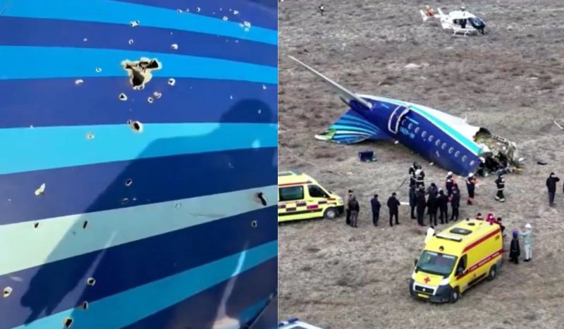 Vídeo mostra fuselagem do avião da Embraer compossíveis disparos