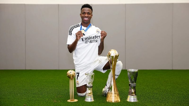 Vinicius Júnior faturou prêmios individuais no Mundial de Clubes