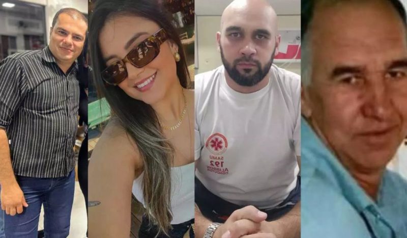 Médico, enfermeira, motorista e paciente morreram em acidente na noite de Natal