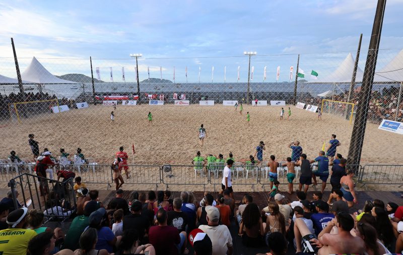 Abertura da Taça NDTV de Beach Soccer em São Francisco do Sul (SC)