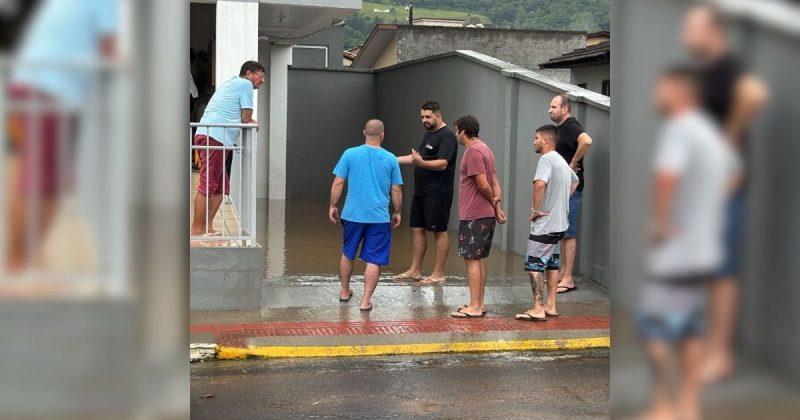 Chuva alagou diversos pontos de Siderópolis