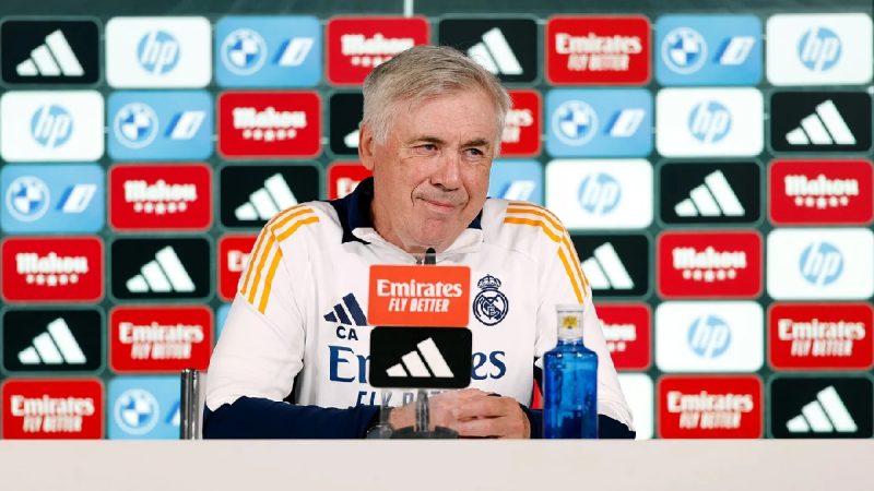 Ancelotti sorri em coletiva do Real Madrid: Vinicius Júnior foi assunto