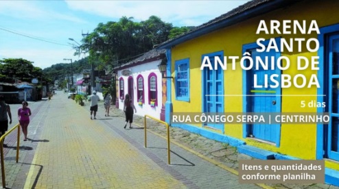 Arena Santo Antônio de Lisboa, no centrinho de Santo Antônio de Lisboa (Rua Cônego Serpa) - Reprodução/ND