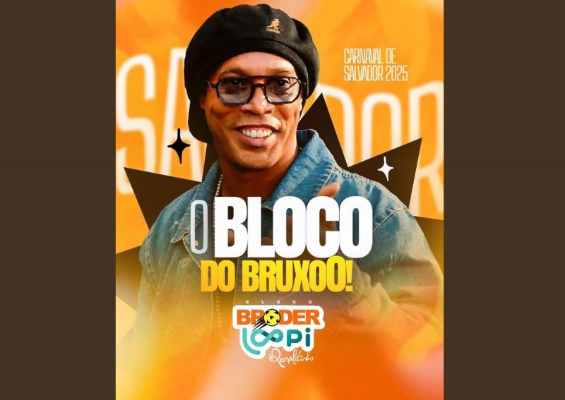 Ronaldinho Gaúcho é atração do Bloco do Bruxo