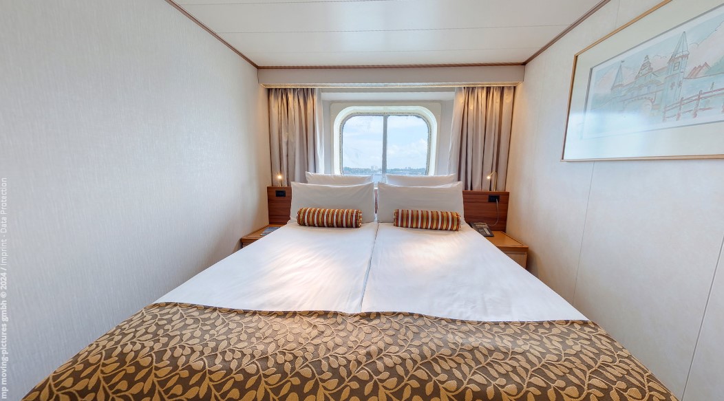 Para quem preferir economizar ainda mais, há opção de cabine apenas com janela - Divulgação/Nicko Cruises/ND