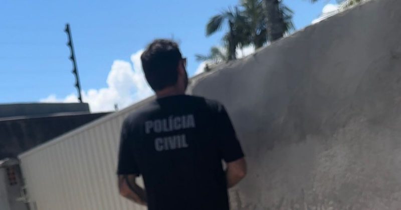 Polícia Civil em ocorrência de casal suspeito de violência contra sogra e irmã 