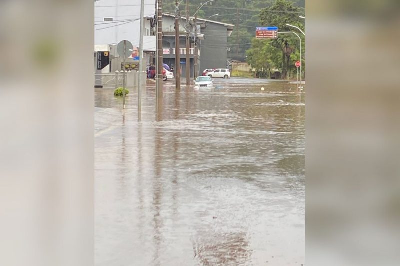 Município registrou chuva em pouco tempo