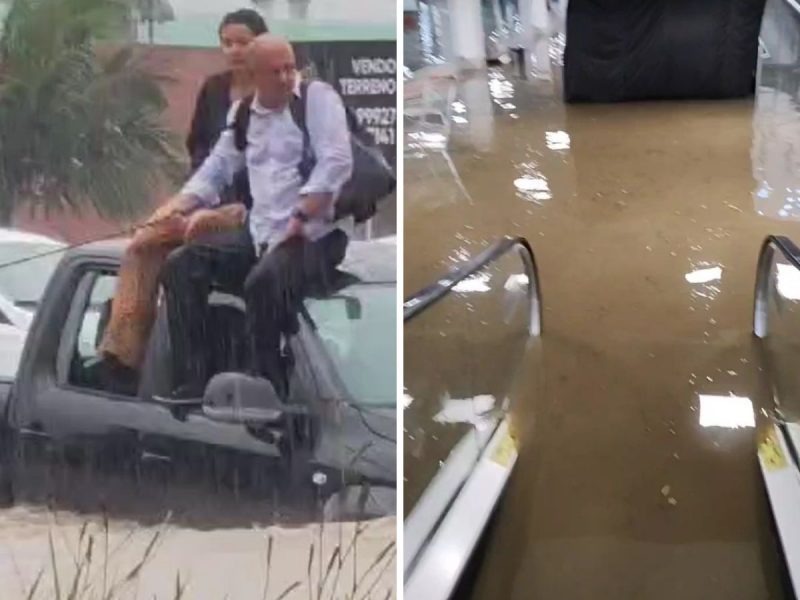 Chuva em Florianópolis causa caos na cidade