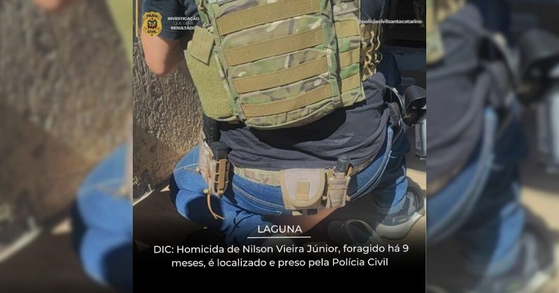 Acusado de matar Nilson em posto de gasolina foi preso pela DIC de Laguna