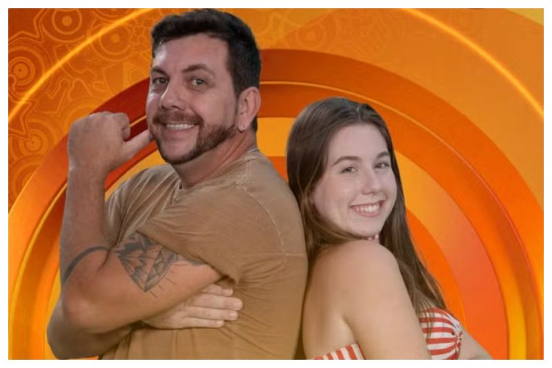 Pai e filha, Edilberto e Raíssa entraram juntos no BBB 25