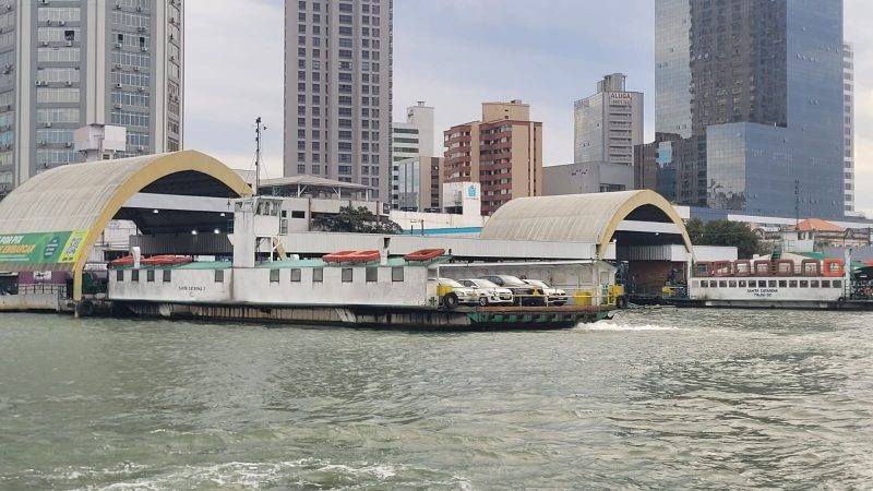 Imagem mostra as atuais rampas em funcionamento do ferry boat