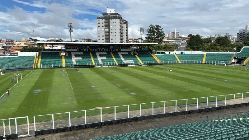 Gramado do estádio Orlando Scarpelli, em Florianópolis