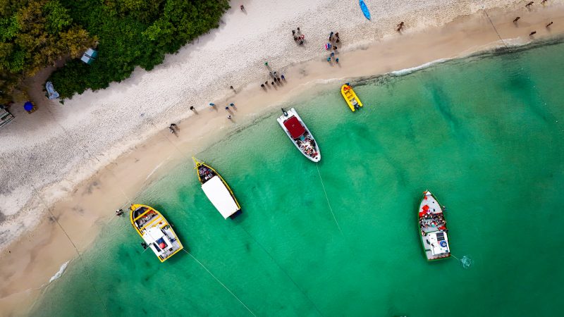 Ilha do Campeche vista de cima - Allan Carvalho/PMF/ND
