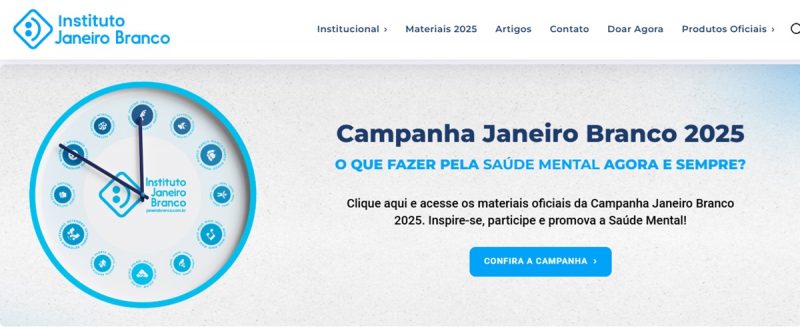 Reprodução do site Janeiro Branco