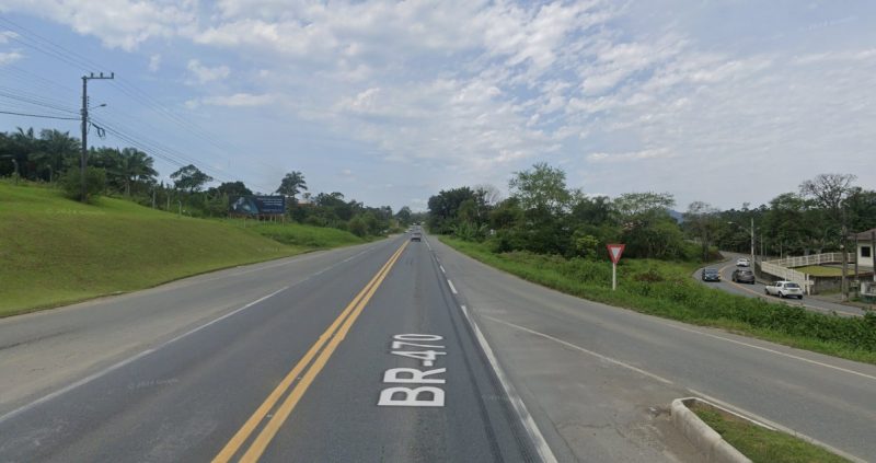 Trecho da BR-470 em Blumenau onde trânsito será interrompido na quinta-feira (9)