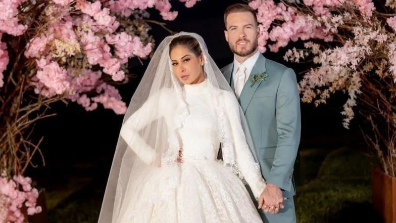 Maíra Cardi e Thiago Nigro no casamento