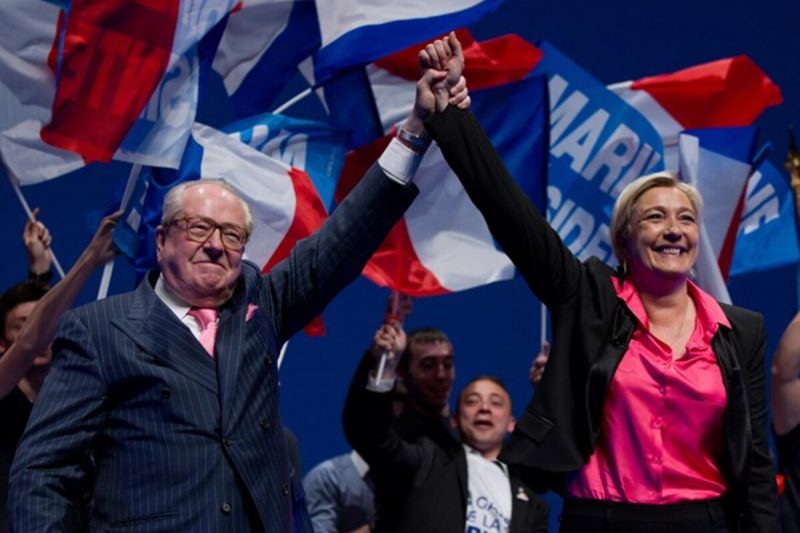 Jean-Marie Le Pen e Mariene Le Pen