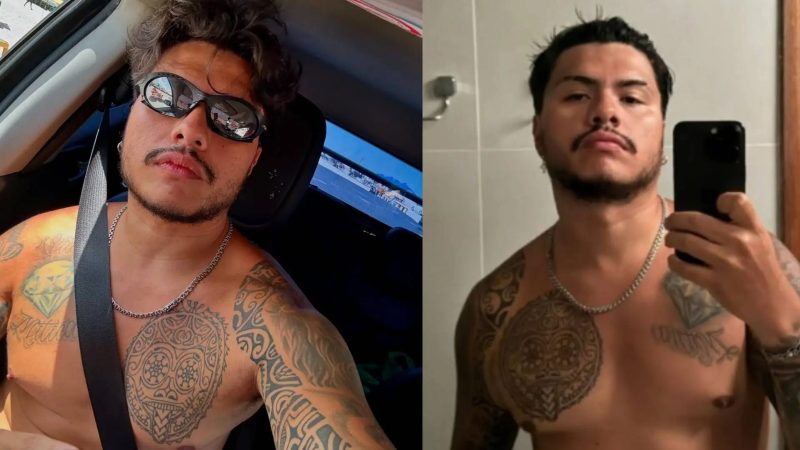 Nude de Mítico foi reconhecido pela tatuagem no peito