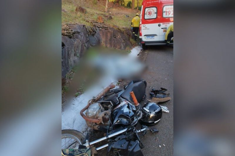 Motociclista morreu em um grave acidente em Vargem