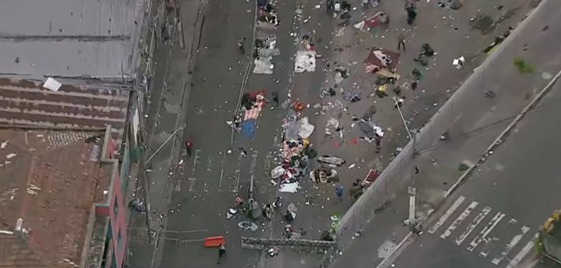 Muro na Cracolândia