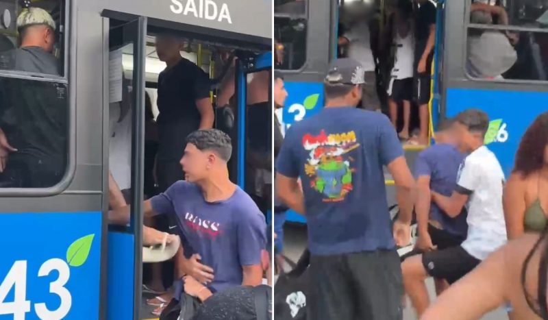 Passageiros partiram para a pancadaria dentro de ônibus em Florianópolis