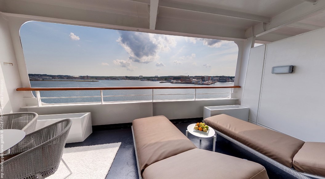 O Penthouse Suite é o maior e mais caro quarto da embarcação - Divulgação/Nicko Cruises/ND