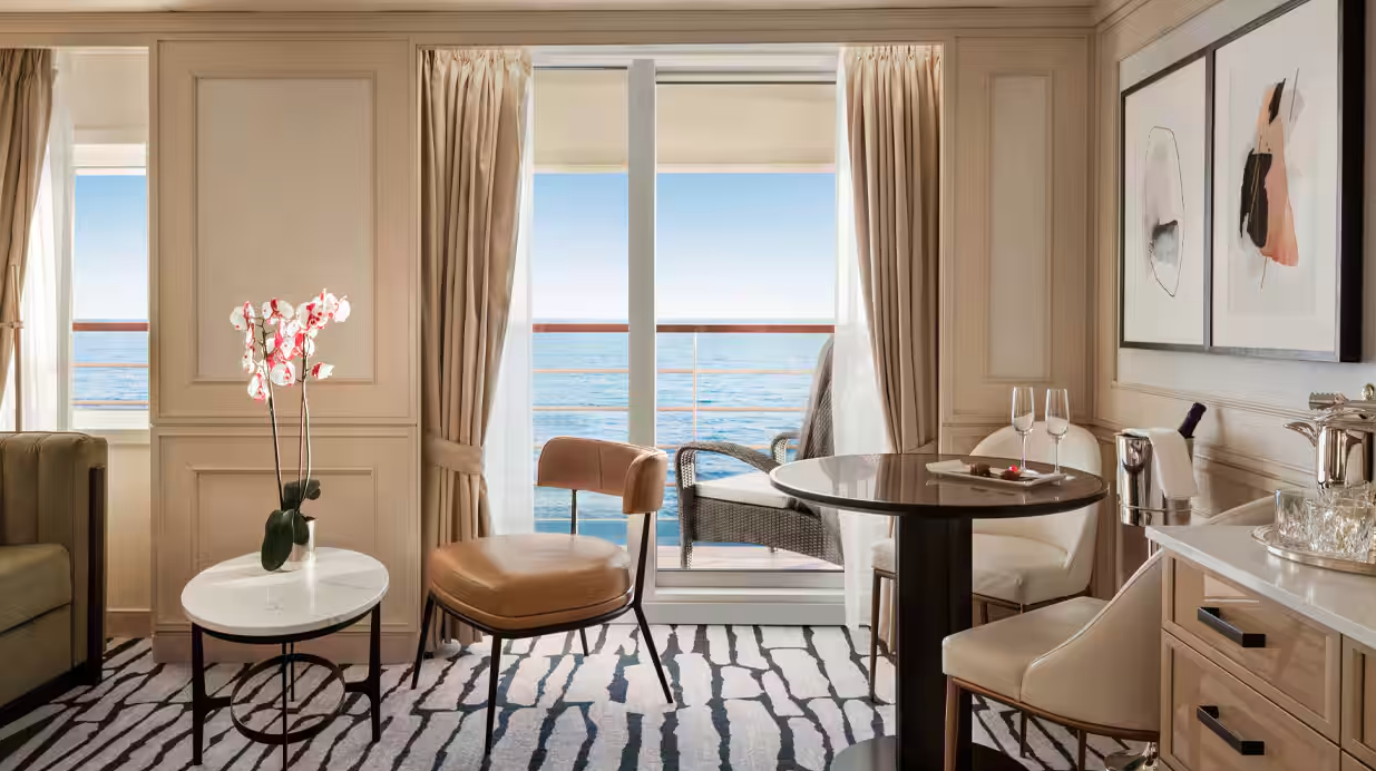 Já a Penthouse Suite varia de R$ 41.539 a R$ 43.529 - Divulgação/Oceania Cruises/ND