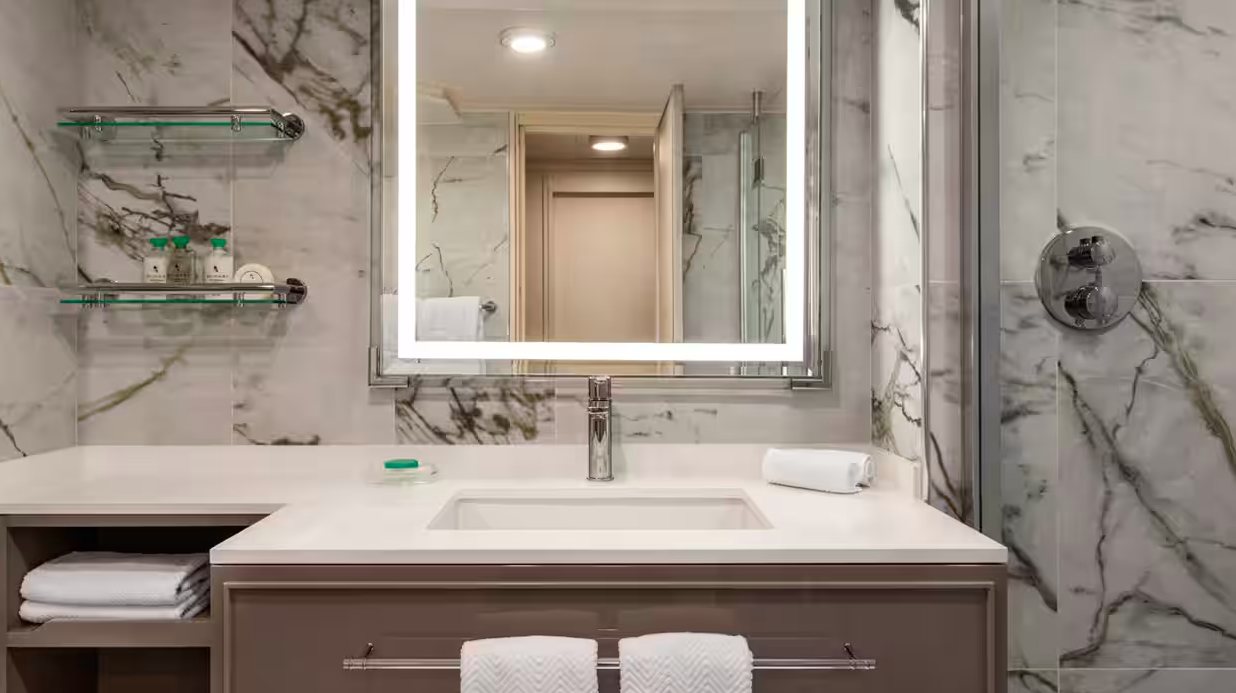 Já a Penthouse Suite varia de R$ 41.539 a R$ 43.529 - Divulgação/Oceania Cruises/ND