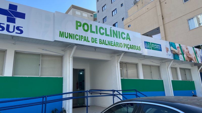 Policlínica de Balneário Piçarras, onde acontecerá mutirão de atendimentos médicos