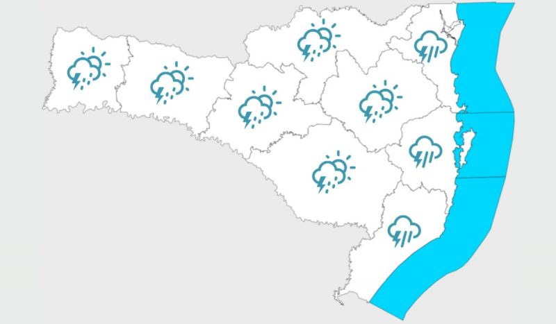 Defesa Civil prevê chance de alagamentos na Grande Florianópolis e áreas litorâneas do estado 