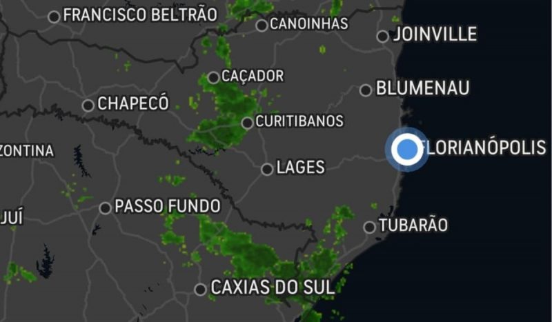 SC fica novamente sob alerta amarelo para chuva intensa e riscos de alagamentos