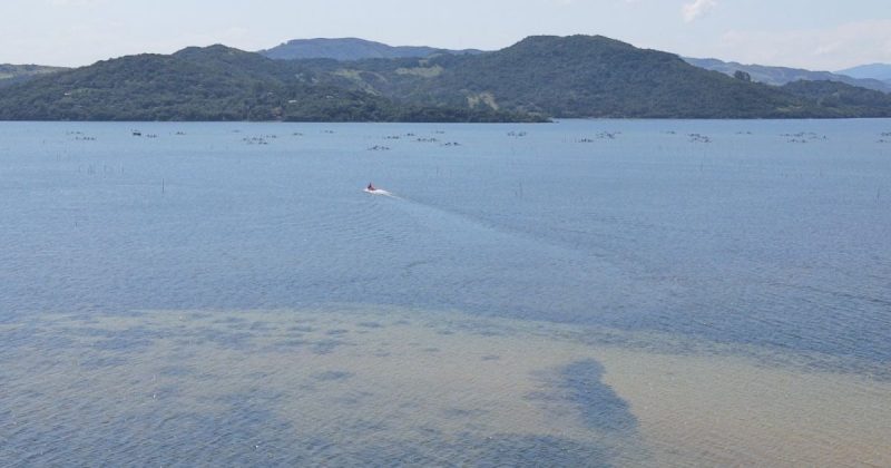 Foto aérea da Lagoa de Santo Antônio